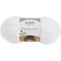 Wolle Funny Uni - Farbe 01 von Weiß