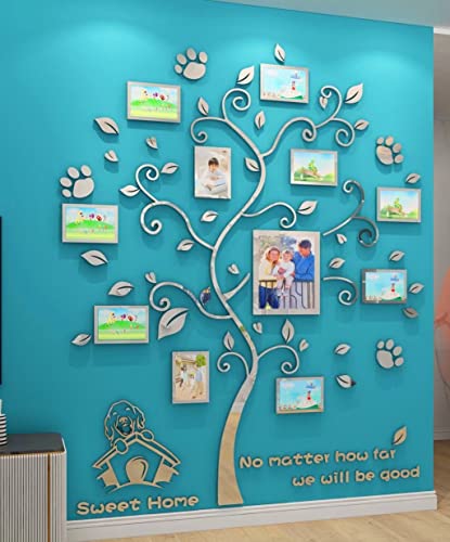 guangmu Wandtattoo Baum 3D DIY Wandaufkleber Familie Bilderrahmen Foto Hund Sticker Wandbilder Wandkunst Wanddekoration für Schlafzimmer Wohnzimmer Kinderzimmer Hause Kindergarten guangmu Wandtattoo Baum 3D DIY Wandaufkleber Familie Bilderrahmen Foto Hund Sticker Wandbilder Wandkunst Wanddekoration für Schlafzimmer Wohnzimmer Kinderzimmer Hause Kindergarten von guangmu