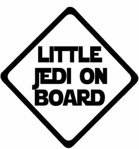 Little Jedi BABY ON BOARD Auto-Styling-Warnaufkleber Personalisierte Kreative Aufkleber 20cmx20cm von guishun-A