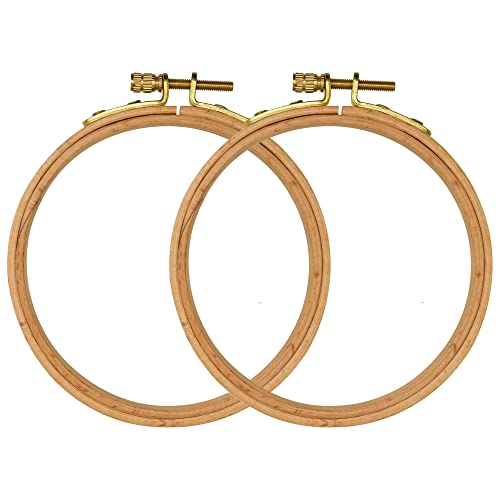 guofa Stickrahmen, 10 cm, Buchenholz, Kreuzstichrahmen, zum Aufhängen, 2 Stück guofa Stickrahmen, 10 cm, Buchenholz, Kreuzstichrahmen, zum Aufhängen, 2 Stück von guofa