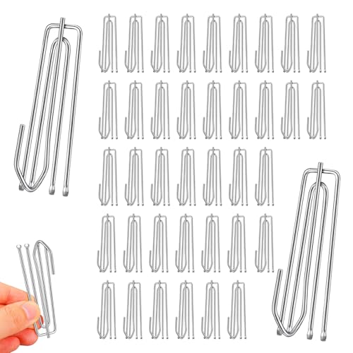 40 Stück Gardinenhaken Edelstahl, Vorhänge Haken, 4 Zinken Pinch Vorhang Falte Haken, Klammer Klemmhaken Gardinenhaken für Gardinen und Vorhangringe Schienen 40 Stück Gardinenhaken Edelstahl, Vorhänge Haken, 4 Zinken Pinch Vorhang Falte Haken, Klammer Klemmhaken Gardinenhaken für Gardinen und Vorhangringe Schienen von gvivej