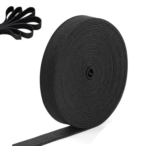 Elastisch Band, 10 Meter Gummiband, Gummiband Breit 15 mm für Hosengummi, Haushalt DIY Handwerk, Schwarz Elastisch Band, 10 Meter Gummiband, Gummiband Breit 15 mm für Hosengummi, Haushalt DIY Handwerk, Schwarz von gvivej