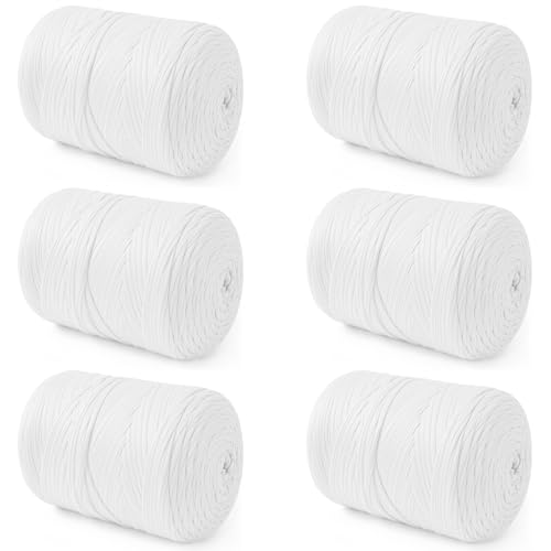 Häkelgarn, 6 Stück Wolle zum Häkeln, Weiß Hand Knitting Yarn Set,Strick und Häkelgarn,Garn Baumwolle zum Häkeln, für Häkeln und Kunsthandwerk Häkelgarn, 6 Stück Wolle zum Häkeln, Weiß Hand Knitting Yarn Set,Strick und Häkelgarn,Garn Baumwolle zum Häkeln, für Häkeln und Kunsthandwerk von gvivej