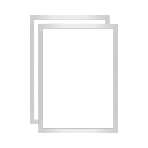 gvivej 2 Stück Diamond Painting Rahmen, 30 x 40 cm Diamant Painting Bilderrahmen, Magnetischer Rahmen, für Wanddekoration zu Hause, Silber von gvivej