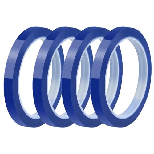 gvivej Hitzebeständiges Klebeband, 4 Rollen Wärmeband für Sublimation, 20 mm x 33 m Thermo Klebeband, Keine Rückstände Wärmebänder für Elektronik Leiterplatten DIY Handwerk gvivej Hitzebeständiges Klebeband, 4 Rollen Wärmeband für Sublimation, 20 mm x 33 m Thermo Klebeband, Keine Rückstände Wärmebänder für Elektronik Leiterplatten DIY Handwerk von gvivej