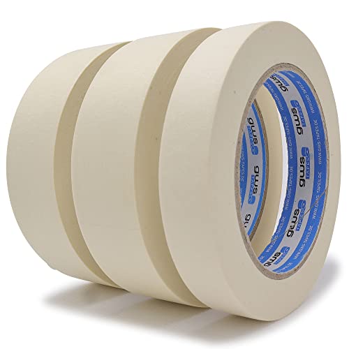 gws 2 Rollen x30 mm + 1 Rolle x19 mm Maler-Kreppband im Set, Abdeck-Klebeband in Profi-Qualität | Länge: 50 m | für feine & saubere Farbkanten gws 2 Rollen x30 mm + 1 Rolle x19 mm Maler-Kreppband im Set, Abdeck-Klebeband in Profi-Qualität | Länge: 50 m | für feine & saubere Farbkanten von gws