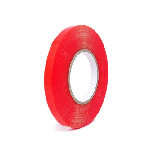 gws Doppelseitiges Klebeband 1 Rolle 12 mm x 50 m, extra stark haftend, transparentes Montageband, UV-beständig, universell einsetzbares Doppelklebeband, versch. Breiten 6-50 mm von gws