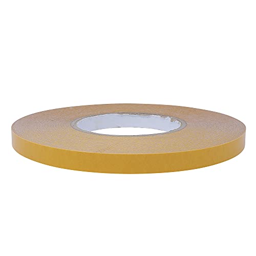 gws 1 Rolle Doppelseitiges Klebeband, stark haftend, weißes Montageband, sehr gute UV-Beständigkeit, universell einsetzbares Doppelklebeband, 50 m x 12 mm von gws