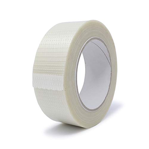 gws Filament-Klebeband, extra starkes Packband in Profi-Qualität, Gewebeband in Kreuzrichtung glasfaserverstärkt, Dicke: 120 μm (1 Rolle, 38 mm x 50 m, kreuzverstärkt) von gws