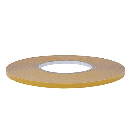 gws Doppelseitiges Klebeband, stark haftend, weißes Montageband, sehr gute UV-Beständigkeit, universell einsetzbares Doppelklebeband, (50 m : 6 mm) von gws