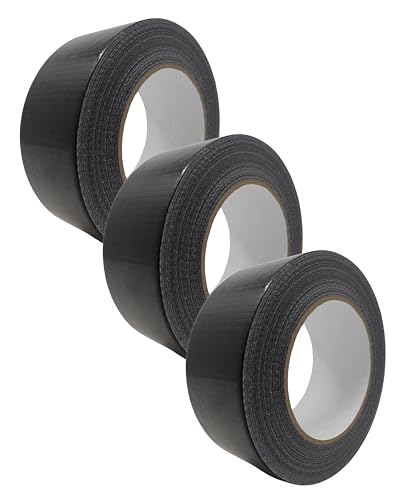 gws Gewebe-Klebeband 3 Rollen, Synthesekautschuk-Panzertape-Duct-Tape, von Hand reißbar, 27 Mesh-Gewebe, Gewebeklebeband zur vielseitigen Anwendung 50 m x 48 mm, Schwarz gws Gewebe-Klebeband 3 Rollen, Synthesekautschuk-Panzertape-Duct-Tape, von Hand reißbar, 27 Mesh-Gewebe, Gewebeklebeband zur vielseitigen Anwendung 50 m x 48 mm, Schwarz von gws