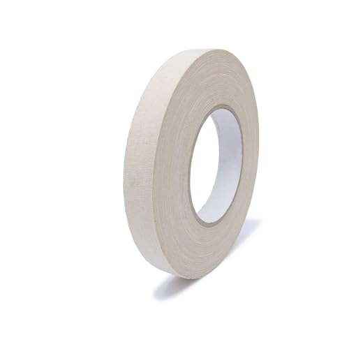 gws Griffband, eine Rolle Klebeband aus besonders reißfesten Zellwollgewebe und hochwertigen Kautschukkleber, besonders flexibel und geschmeidig 50 m x 19 mm, weiss von gws