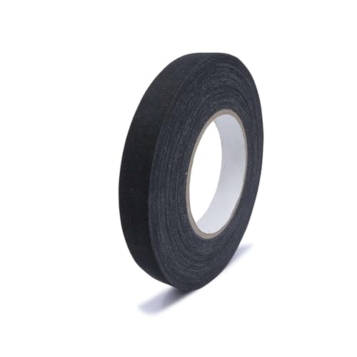 gws Griffband, eine Rolle Klebeband aus besonders reißfesten Zellwollgewebe und hochwertigen Kautschukkleber, besonders flexibel und geschmeidig 50 m x 25 mm, schwarz von gws