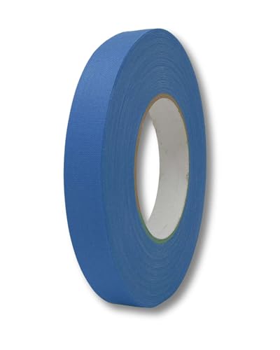 gws Grip- Gewebeband | Klebeband aus besonders reißfesten Zellwollgewebe und hochwertigen Kautschukkleber | besonders flexibel und geschmeidig (blau, 19 mm) von gws