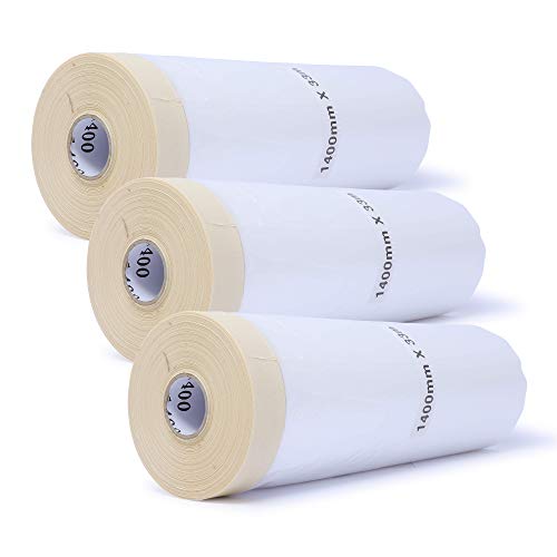 gws Maler-Abdeckfolie mit Krepp-Klebeband 3 Rollen Faltmasker für Maler- & Gipserarbeiten Maskerband in Profi Qualität je Rolle 1400 mm x 33 m gws Maler-Abdeckfolie mit Krepp-Klebeband 3 Rollen Faltmasker für Maler- & Gipserarbeiten Maskerband in Profi Qualität je Rolle 1400 mm x 33 m von gws
