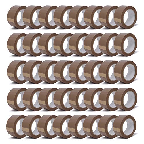 gws Paket-Klebeband 36 Rollen PVC Kräftiges Verpackungsband für schwere Pakete Sehr hohe Reissfestigkeit, leicht & leise abrollend Länge: 66 m x Breite: 50 mm,Dicke: 64 μm - braun von gws