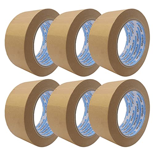 gws tapes Papier-Packband 6 Rollen/Naturkautschuk-Klebstoff/nachhaltig/recyclinggerecht/Klebeband für Pakete, Umzug uvm / 50 m x 50 mm, braun gws tapes Papier-Packband 6 Rollen/Naturkautschuk-Klebstoff/nachhaltig/recyclinggerecht/Klebeband für Pakete, Umzug uvm / 50 m x 50 mm, braun von gws
