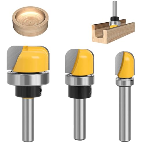 3 Stück Fräser für Oberfräse Set,8mm Rundfräser Router Bits, Hohlkehlfräser, für die Schneidwerkzeug, Holzbearbeitung Shaker Cutter Werkzeuge 3 Stück Fräser für Oberfräse Set,8mm Rundfräser Router Bits, Hohlkehlfräser, für die Schneidwerkzeug, Holzbearbeitung Shaker Cutter Werkzeuge von gxwcyi