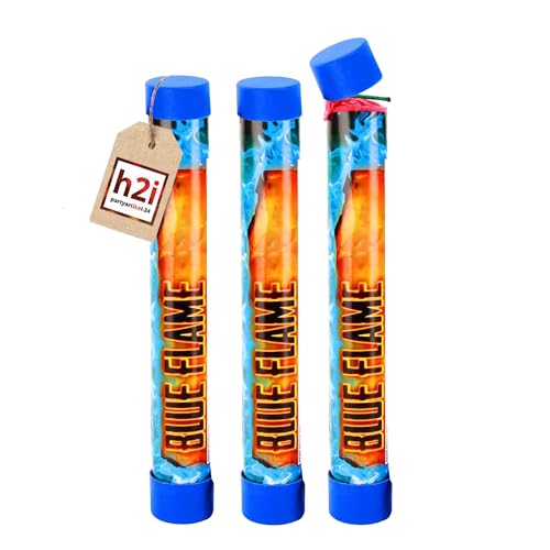 h2i Bengalo - Bengalfeuer | 3 St. | Blau | 40 s | Kraftvolle Handfackel für spektakuläre Lichteffekte | Leuchtfackel & Lanzenlicht mit Heller Flamme & Rauch | Ideal für Partys & Events | c | Kat F1 h2i Bengalo - Bengalfeuer | 3 St. | Blau | 40 s | Kraftvolle Handfackel für spektakuläre Lichteffekte | Leuchtfackel & Lanzenlicht mit Heller Flamme & Rauch | Ideal für Partys & Events | c | Kat F1 von h2i