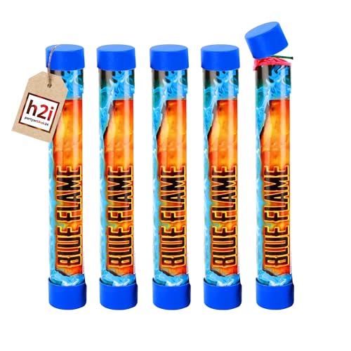 h2i Bengalo - Bengalfeuer | 5 St. | Blau | 40 s | Kraftvolle Handfackel für spektakuläre Lichteffekte | Leuchtfackel & Lanzenlicht mit Heller Flamme & Rauch | Ideal für Partys & Events | h | Kat F1 h2i Bengalo - Bengalfeuer | 5 St. | Blau | 40 s | Kraftvolle Handfackel für spektakuläre Lichteffekte | Leuchtfackel & Lanzenlicht mit Heller Flamme & Rauch | Ideal für Partys & Events | h | Kat F1 von h2i