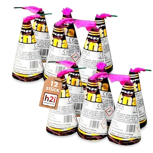h2i Etna Vulkan | 12 Stück | +/- 15 - 20 sek | Outdoor Leuchtfontäne mit Funkenregen für Silvester, Halloween & Partys | Kinder & Jugendfeuerwerk | i | Ganzjahresfeuerwerk Kat 1 h2i Etna Vulkan | 12 Stück | +/- 15 - 20 sek | Outdoor Leuchtfontäne mit Funkenregen für Silvester, Halloween & Partys | Kinder & Jugendfeuerwerk | i | Ganzjahresfeuerwerk Kat 1 von h2i