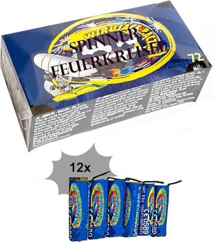 h2i Fire Spinner - Bodenwirbel | 72 Stück | Party Spaß für Klein & Groß I für Silvester, Halloween & Party Mitbringsel | Kinder & Jugendfeuerwerk | k | Ganzjahresfeuerwerk Kat. F1 h2i Fire Spinner - Bodenwirbel | 72 Stück | Party Spaß für Klein & Groß I für Silvester, Halloween & Party Mitbringsel | Kinder & Jugendfeuerwerk | k | Ganzjahresfeuerwerk Kat. F1 von h2i