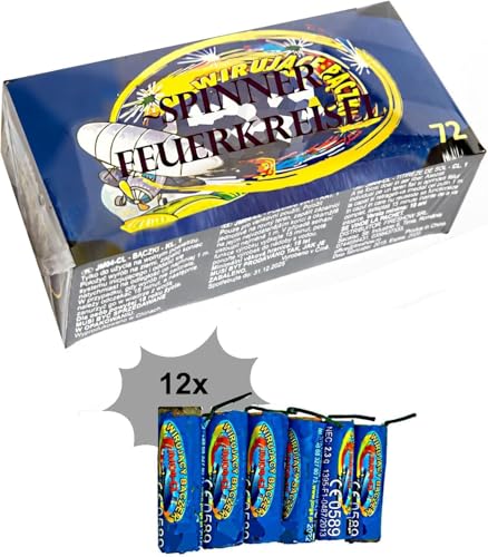 h2i Fire Spinner - Bodenwirbel | 72 Teile | Party Spaß für Klein & Groß I für Silvester, Halloween & Party Mitbringsel | Kinder & Jugendfeuerwerk | Ganzjahresfeuerwerk Kat. F1 h2i Fire Spinner - Bodenwirbel | 72 Teile | Party Spaß für Klein & Groß I für Silvester, Halloween & Party Mitbringsel | Kinder & Jugendfeuerwerk | Ganzjahresfeuerwerk Kat. F1 von h2i