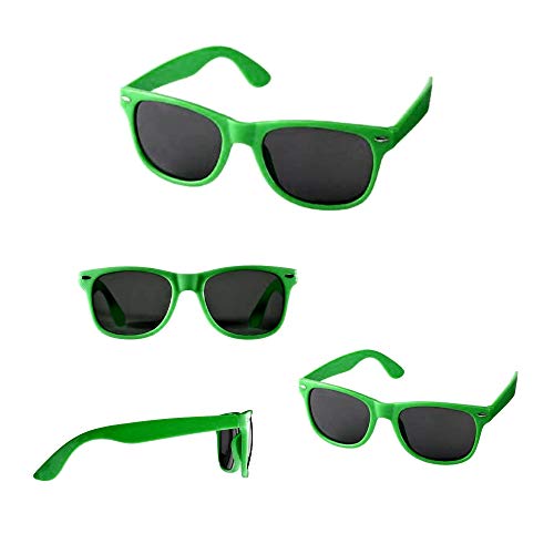 h2i Holi Color Sunglasses in Grün, Brille in leuchtender Farbe für Party Foto Hochzeit Spaß, Kunststoffbrille wasserfest h2i Holi Color Sunglasses in Grün, Brille in leuchtender Farbe für Party Foto Hochzeit Spaß, Kunststoffbrille wasserfest von h2i