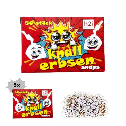 h2i Knallerbsen | 250 St. | Knallteufel Trickknaller Pop Snaper | der perfekte Scherzartikel für Silvester Halloween Geburtstag & Partys – Spaß garantiert |c| Jugendfeuerwerk & Kinderfeuerwerk Kat F1 h2i Knallerbsen | 250 St. | Knallteufel Trickknaller Pop Snaper | der perfekte Scherzartikel für Silvester Halloween Geburtstag & Partys – Spaß garantiert |c| Jugendfeuerwerk & Kinderfeuerwerk Kat F1 von h2i