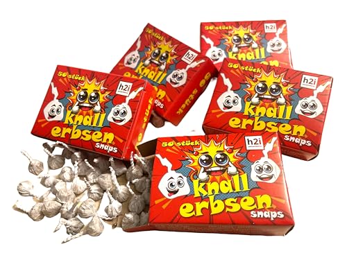 h2i Knallerbsen | 250 St. | Knallteufel Trickknaller Pop Snaper | der perfekte Scherzartikel für Silvester Halloween Geburtstag & Partys – Spaß garantiert |d| Jugendfeuerwerk & Kinderfeuerwerk Kat F1 h2i Knallerbsen | 250 St. | Knallteufel Trickknaller Pop Snaper | der perfekte Scherzartikel für Silvester Halloween Geburtstag & Partys – Spaß garantiert |d| Jugendfeuerwerk & Kinderfeuerwerk Kat F1 von h2i
