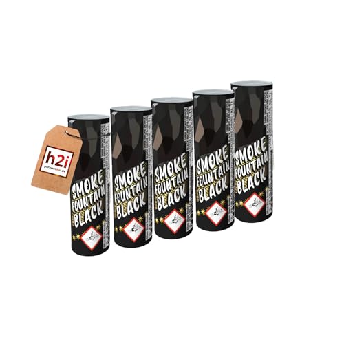 h2i Rauch Vulkan Fontäne | 5 Stück | Schwarz | Time 45 sek | Smoke Tube Rauchfackel Rauchtopf Rauchgenerator Rauchbombe mit dichtem kräftigem Rauch |S5| Ganzjahresfeuerwerk Kat T1/F1 h2i Rauch Vulkan Fontäne | 5 Stück | Schwarz | Time 45 sek | Smoke Tube Rauchfackel Rauchtopf Rauchgenerator Rauchbombe mit dichtem kräftigem Rauch |S5| Ganzjahresfeuerwerk Kat T1/F1 von h2i