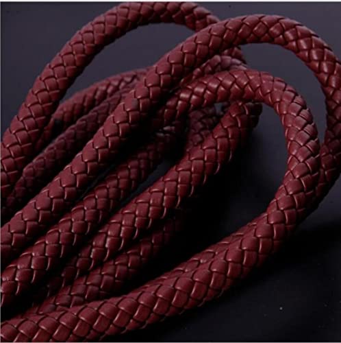 Geflochtenes Seil, 12 mm, 3 m, rund, geflochten, Kunstlederband for Kleidung und DIY-Schmuckhandwerk Geflochtenes Seil, 12 mm, 3 m, rund, geflochten, Kunstlederband for Kleidung und DIY-Schmuckhandwerk von hOnYbmq