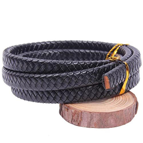 Geflochtenes Seil, 1m 10x5 12x6mm Flach Geflochtene Echtes Leder Schnur Schwarz Kaffee Kuh Leder Schnüre String Seil Geflochtenes Seil, 1m 10x5 12x6mm Flach Geflochtene Echtes Leder Schnur Schwarz Kaffee Kuh Leder Schnüre String Seil von hOnYbmq