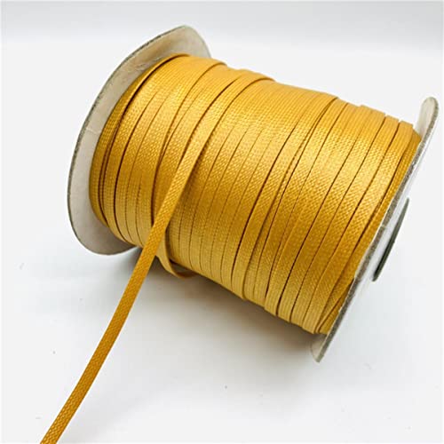 Geflochtenes Seil, 5 Yards 4 mm flaches geflochtenes gewachstes Kordelseil for die Schmuckherstellung DIY Armbandgeflecht Geflochtenes Seil, 5 Yards 4 mm flaches geflochtenes gewachstes Kordelseil for die Schmuckherstellung DIY Armbandgeflecht von hOnYbmq