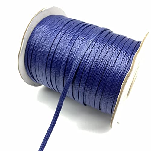 Geflochtenes Seil, 5 Yards 4 mm flaches geflochtenes gewachstes Kordelseil for die Schmuckherstellung DIY Armbandgeflecht Geflochtenes Seil, 5 Yards 4 mm flaches geflochtenes gewachstes Kordelseil for die Schmuckherstellung DIY Armbandgeflecht von hOnYbmq