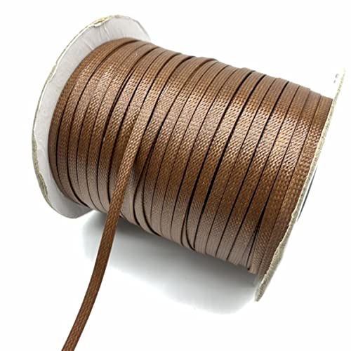 Geflochtenes Seil, 5 Yards 4 mm flaches geflochtenes gewachstes Kordelseil for die Schmuckherstellung DIY Armbandgeflecht Geflochtenes Seil, 5 Yards 4 mm flaches geflochtenes gewachstes Kordelseil for die Schmuckherstellung DIY Armbandgeflecht von hOnYbmq