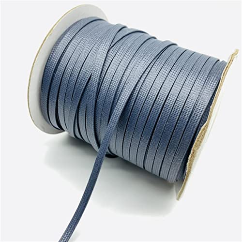 Geflochtenes Seil, 5 Yards 4 mm flaches geflochtenes gewachstes Kordelseil for die Schmuckherstellung DIY Armbandgeflecht Geflochtenes Seil, 5 Yards 4 mm flaches geflochtenes gewachstes Kordelseil for die Schmuckherstellung DIY Armbandgeflecht von hOnYbmq