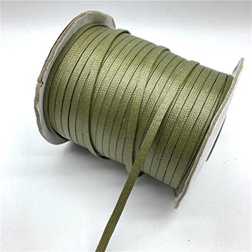 Geflochtenes Seil, 5 Yards 4 mm flaches geflochtenes gewachstes Kordelseil for die Schmuckherstellung DIY Armbandgeflecht Geflochtenes Seil, 5 Yards 4 mm flaches geflochtenes gewachstes Kordelseil for die Schmuckherstellung DIY Armbandgeflecht von hOnYbmq