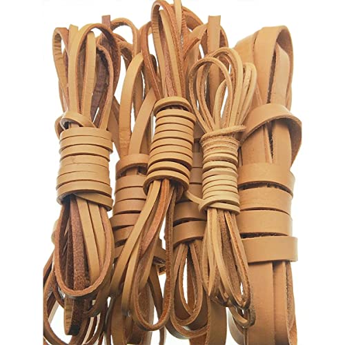 Geflochtenes Seil, 5 meter/los 2-12mm Flache Echte Echtem Lederband for Halskette Armband DIY Geflochtenes Seil, 5 meter/los 2-12mm Flache Echte Echtem Lederband for Halskette Armband DIY von hOnYbmq