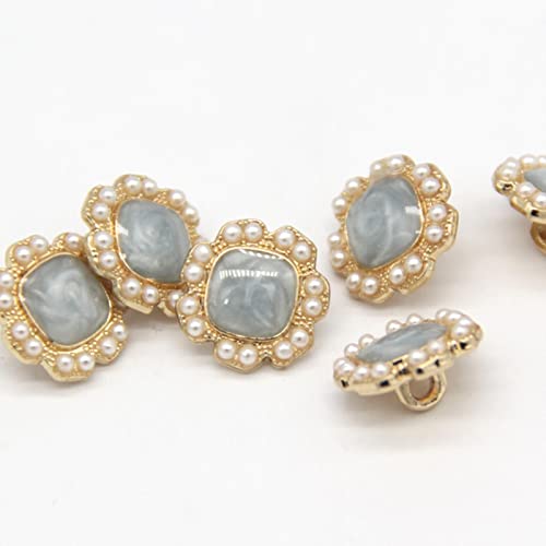 Knöpfe annähen, 10 Vintage Blumen Perlen Gold Metall Knöpfe Kleid Dekoration Nähzubehör Knöpfe annähen, 10 Vintage Blumen Perlen Gold Metall Knöpfe Kleid Dekoration Nähzubehör von hOnYbmq
