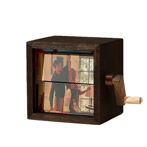 Fotoalbum mit Handkurbel, personalisierbarer Fotorahmen, Schreibtisch-Dekoration, kreatives schwarzes Valentinstagsgeschenk für sie/ihn Fotoalbum mit Handkurbel, personalisierbarer Fotorahmen, Schreibtisch-Dekoration, kreatives schwarzes Valentinstagsgeschenk für sie/ihn von hadefa
