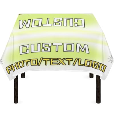 hadefa Individuelle Tischdecken, personalisierte Text-/Bilder-/Logo-Tischdecken, individuelle Tischdecke für Geburtstag, Hochzeit, Jahrestag, Urlaubsdekorationen hadefa Individuelle Tischdecken, personalisierte Text-/Bilder-/Logo-Tischdecken, individuelle Tischdecke für Geburtstag, Hochzeit, Jahrestag, Urlaubsdekorationen von hadefa