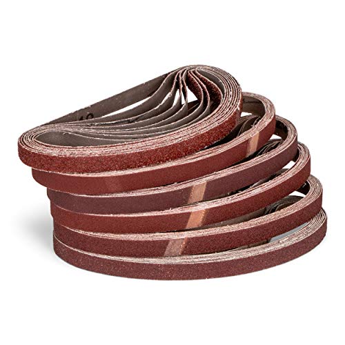 Haerd Group 48 Stück/Profi-Gewebe-Schleifbänder / 13 X 451 Mm / 8 X Körnung 40-60 - 80-120 - 180-240 / Kompatibel Mit Powerfeile/Schleifpapier/Schleifband-Set Haerd Group 48 Stück/Profi-Gewebe-Schleifbänder / 13 X 451 Mm / 8 X Körnung 40-60 - 80-120 - 180-240 / Kompatibel Mit Powerfeile/Schleifpapier/Schleifband-Set von haerd group
