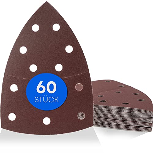 Haerd Group 60 Stück/Prio-Schleifdreiecke / 11-Loch / 105 x 152 mm/je 10x Korn 40-60 - 80-120 - 180-240 / für Multischleifer/Schleifblätter/dreieckige Schleifpads/Schleifpapier Haerd Group 60 Stück/Prio-Schleifdreiecke / 11-Loch / 105 x 152 mm/je 10x Korn 40-60 - 80-120 - 180-240 / für Multischleifer/Schleifblätter/dreieckige Schleifpads/Schleifpapier von haerd group
