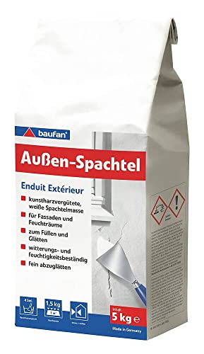 10 Kg Außenspachtel Spachtelmasse witterungsbeständig kunstharzvergütet von hagebauSPN