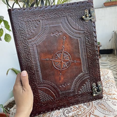 Personalisiertes Leder-Ringbuch, Leder-Portfolio für Herren, 3-Ringbuch mit 2,5 cm Ring-Lederordner, individueller Kompass-Lederordner, Lederordner, Organizer, Geschäftsportfolio Personalisiertes Leder-Ringbuch, Leder-Portfolio für Herren, 3-Ringbuch mit 2,5 cm Ring-Lederordner, individueller Kompass-Lederordner, Lederordner, Organizer, Geschäftsportfolio von handborncraft