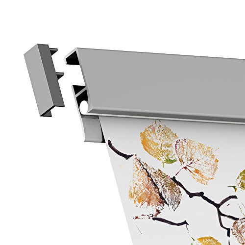Klemmleiste Klemmschiene aus Aluminium - 125 cm - zur Präsentation von Fotos, Bildern, Postkarten Klemmleiste Klemmschiene aus Aluminium - 125 cm - zur Präsentation von Fotos, Bildern, Postkarten von hang-it