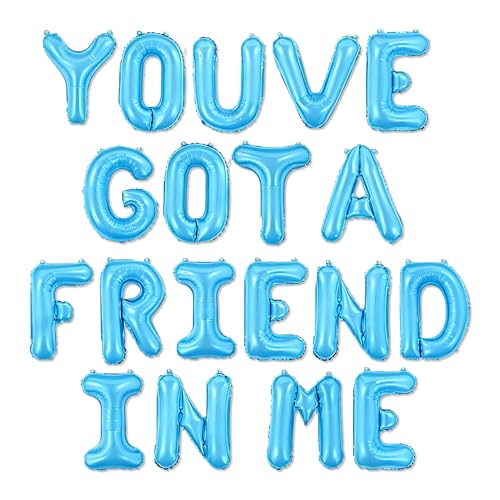 Luftballons mit Aufschrift "You've Got a Friend in Me", Spielzeug-inspirierte Geschichte, Geburtstagsparty-Dekorationen für Kinder, Jungen, Freunde, Geburtstagsparty-Zubehör, Girlande, Banner für Luftballons mit Aufschrift "You've Got a Friend in Me", Spielzeug-inspirierte Geschichte, Geburtstagsparty-Dekorationen für Kinder, Jungen, Freunde, Geburtstagsparty-Zubehör, Girlande, Banner für von hanviync