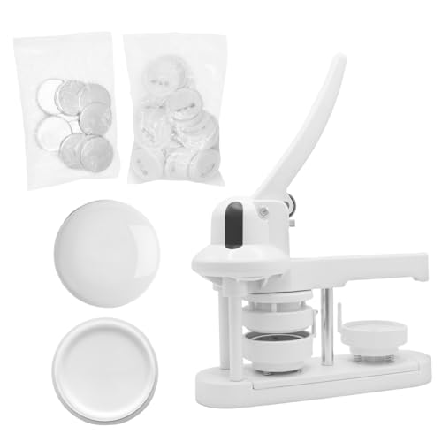 Button Maker Machine 58 mm Pin Badge Button Maker Machine Installation Free with 50 Sets Button Making Supplies White Button Maker Machine 58 mm Pin Badge Button Maker Machine Installation Free with 50 Sets Button Making Supplies White von haopengyou