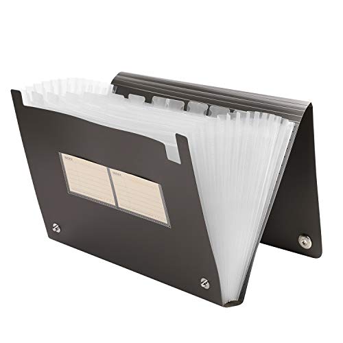 Dokumentenmappe A4 Datei Organizer Fächermappe 13 Fächer Mappe Erweiterbar Aktenordner Trennblätter Sortiermappe Dokumente Ordner Tasche Ordnungsmappe Tragbar Schulordner Projektmappe für Büro Schule von haozaikeji